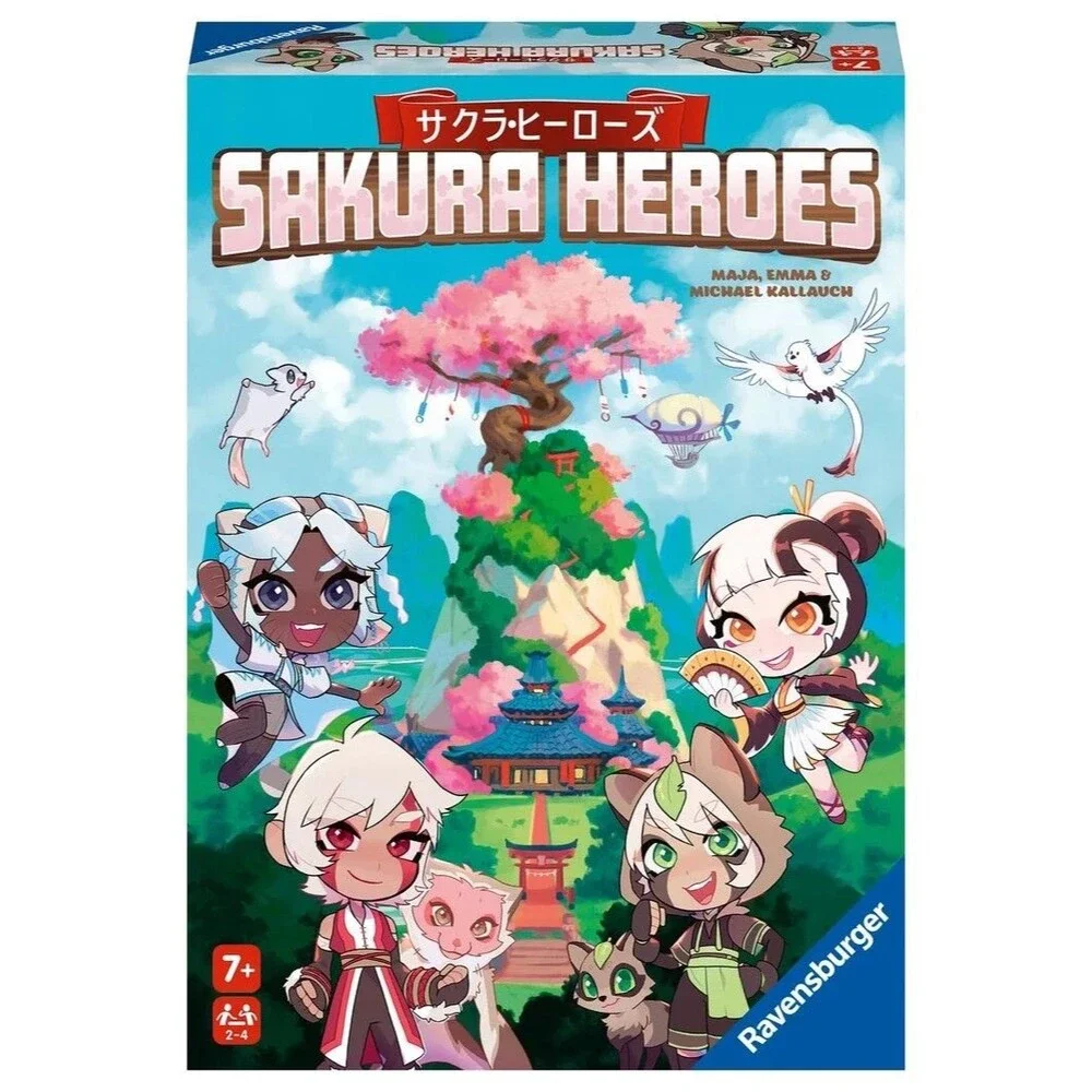 Ravensburger Sakura Heroes Fantasy Board Game w/ Dice, 2-4 Players, Ages 7+